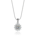 1 Carat Gorgeous Moissanite Pendant Necklaces for Women 925 Sterling Silver Necklace with Diamond 18K Plated Dainty Jewelry
