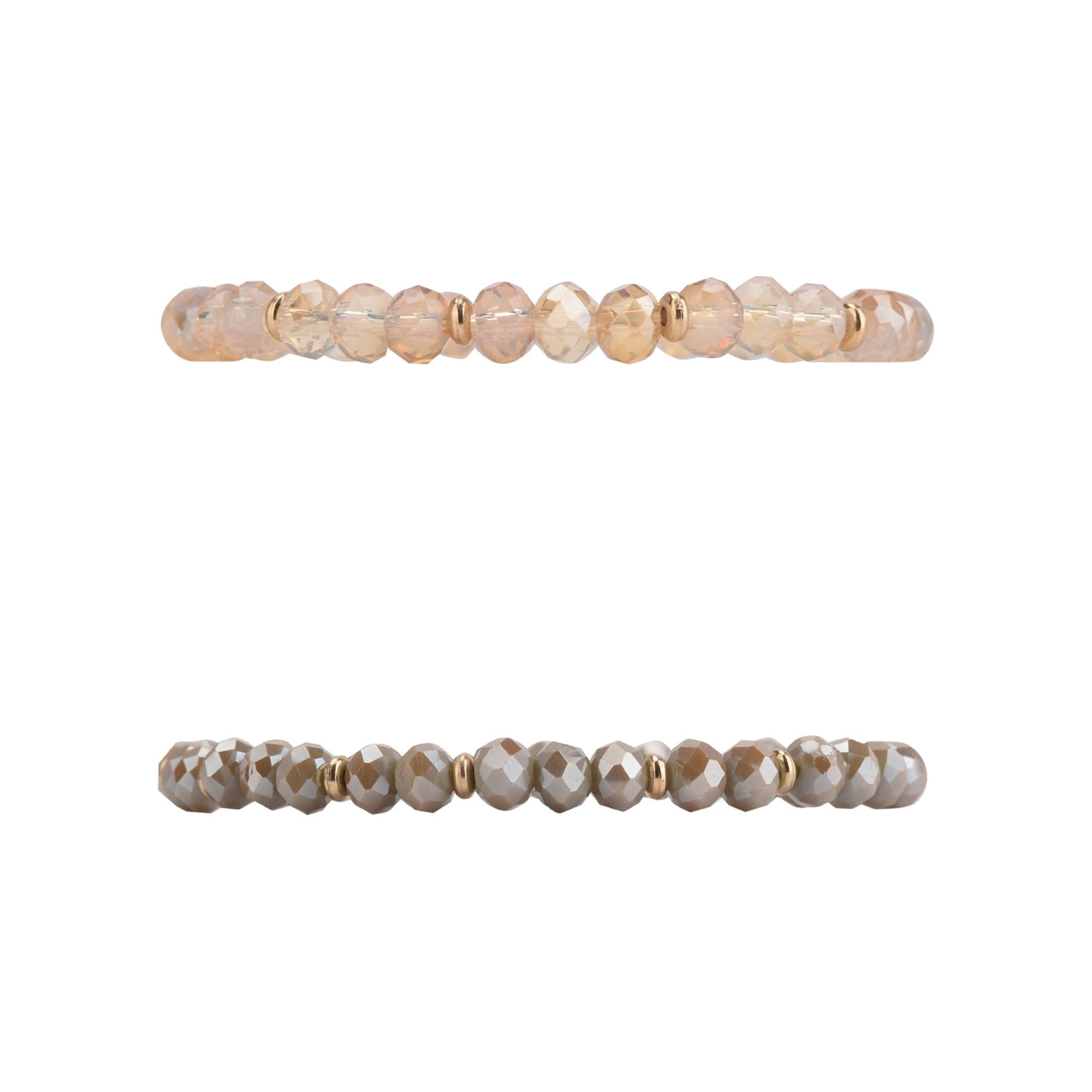 The Pioneer Woman - Women's Jewelry, Soft Gold-tone Bracelet Set with Genuine Stone Beads