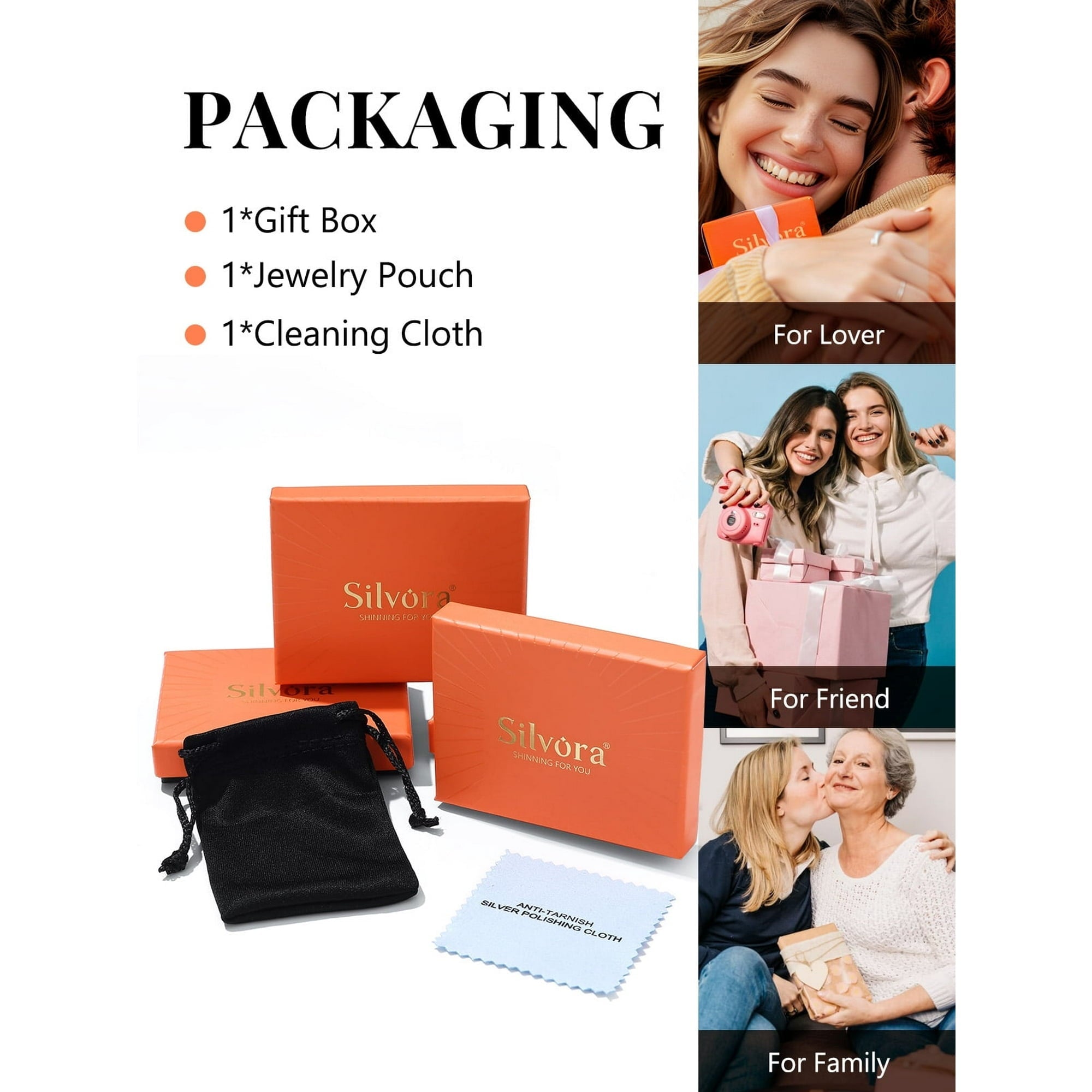 Silvora Initial Heart Bracelet Charms Bracelets 925 Sterling Silver Chain Bracelets for Women - Letter A